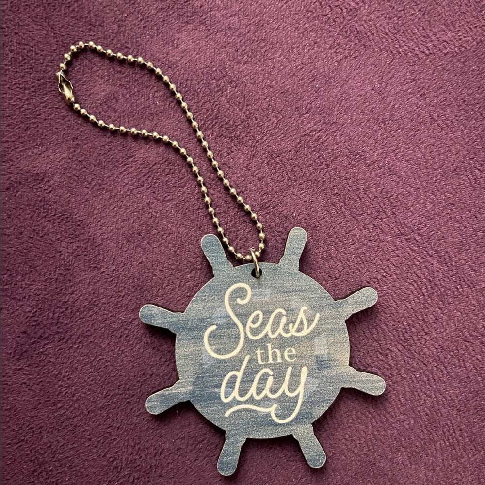 Seas the Day Nautical Keychain